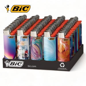 Bic Lighters - Geometric Design - 50ct Display [BICGMD50CT]